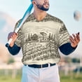 thumbnail image 6 of Balery Vineyard Landscape Baseball Jersey for Men Casual Button Down Shirts Short Sleeve Active Team Sports Uniform-4X-Large, 6 of 9