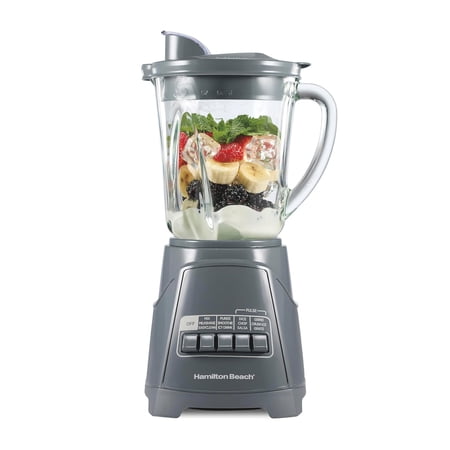 Blender For Smoothies, 40 Oz Glass Jar, 12 Functions Including Puree, Crush Ice, 700 Watts - Black (58148A)