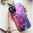 thumbnail image 5 of Chic Circuit Heart Neon Phone Case for iPhone 11/12/13/14/15/16 (Pro Max/Plus) - Tech-Savvy Trendsetters' Fashion Choice with Durable Shockproof Design, 5 of 9