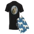 thumbnail image 1 of CafePress - Howling Wolf - Men's Dark Pajamas, 1 of 1