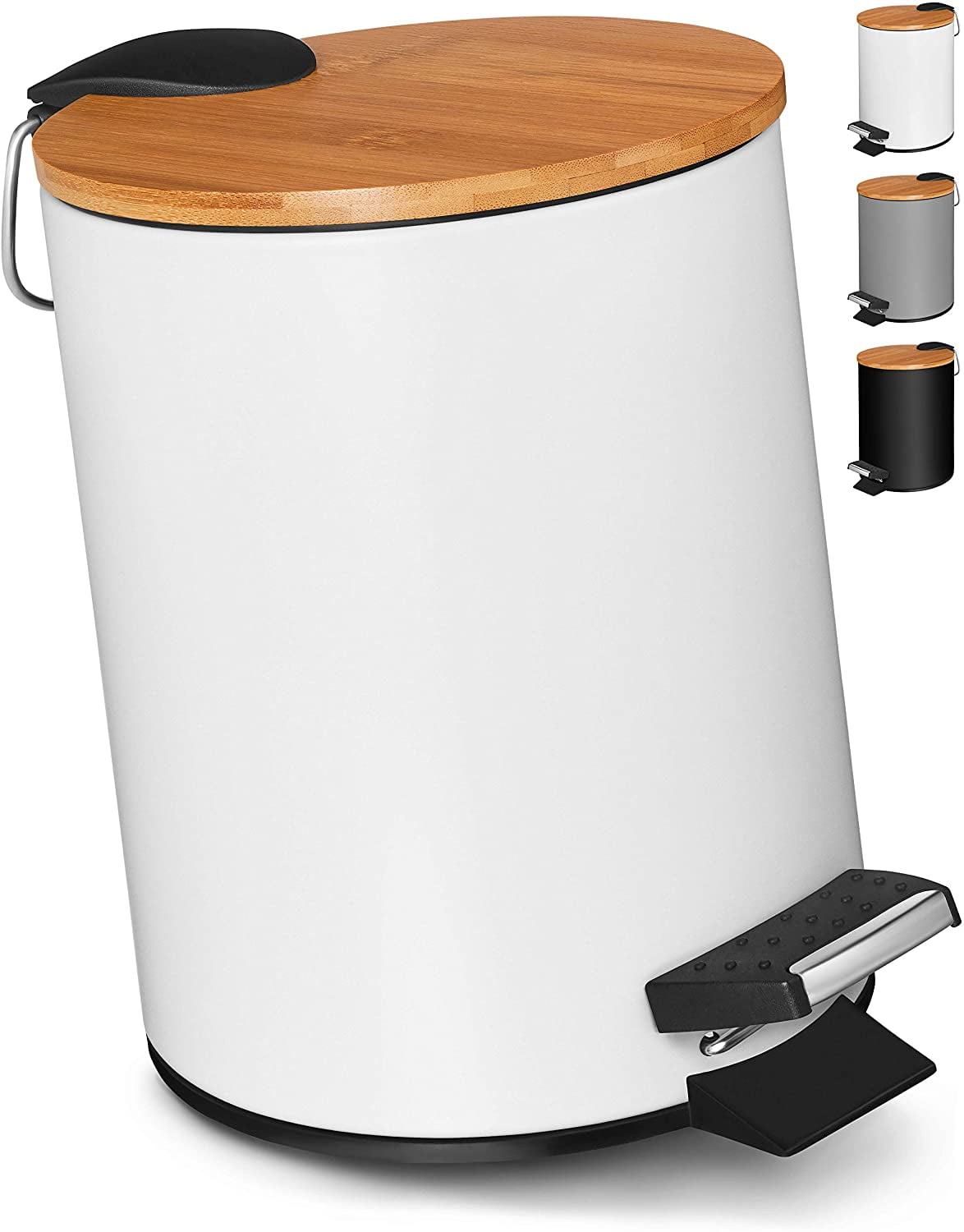 Mini Trash Can with Lid 3L Small Trash Can with Lid for Bathroom