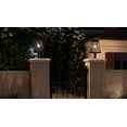 thumbnail image 2 of Urban Ambiance Luxury Coastal Outdoor Post/Pier Light, Size: 21-3/4"H x 10-1/2"W, with Transitional Style Elements, Midnight Black Finish and Clear Water Shade, UHP1057, 2 of 4