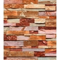 thumbnail image 1 of Retro Brown, Orange Red Slate Wallpaper Roll, 1 of 2
