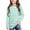 Green, variant on Jalioing Long Sleeve Striped T Shirt for Girls Fashion Cute Crew Neck Tee Shirt Spring Fall Casual Basic Tops 3-14 Years