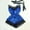 Blue, variant on Vivianyo HD Sleepwear for Women Fashion Lace Sleepwear Temptation Underwear Nightdress Halter Top Shorts Two-piece Set Rollbacks Wine