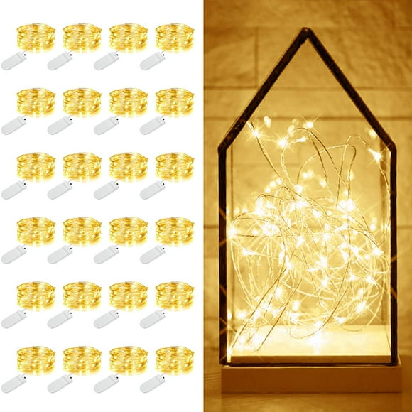 Fairy Lights MUMUXI, 20 LED, 2 m, funciona con pilas y es resistente al agua