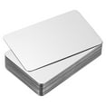 thumbnail image 1 of 0.3mm Stainless Steel Metal Business Cards, 30 Pack Blank Name Card, Silver, 1 of 7