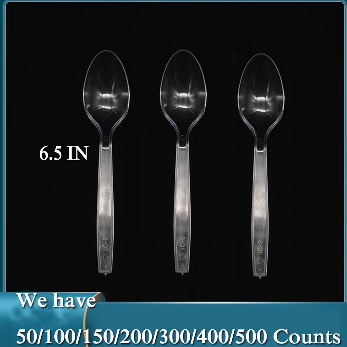 Heavyweight Disposable Clear Plastic Soup Spoons Disposable Spoons Cutlery Box Clear Extra