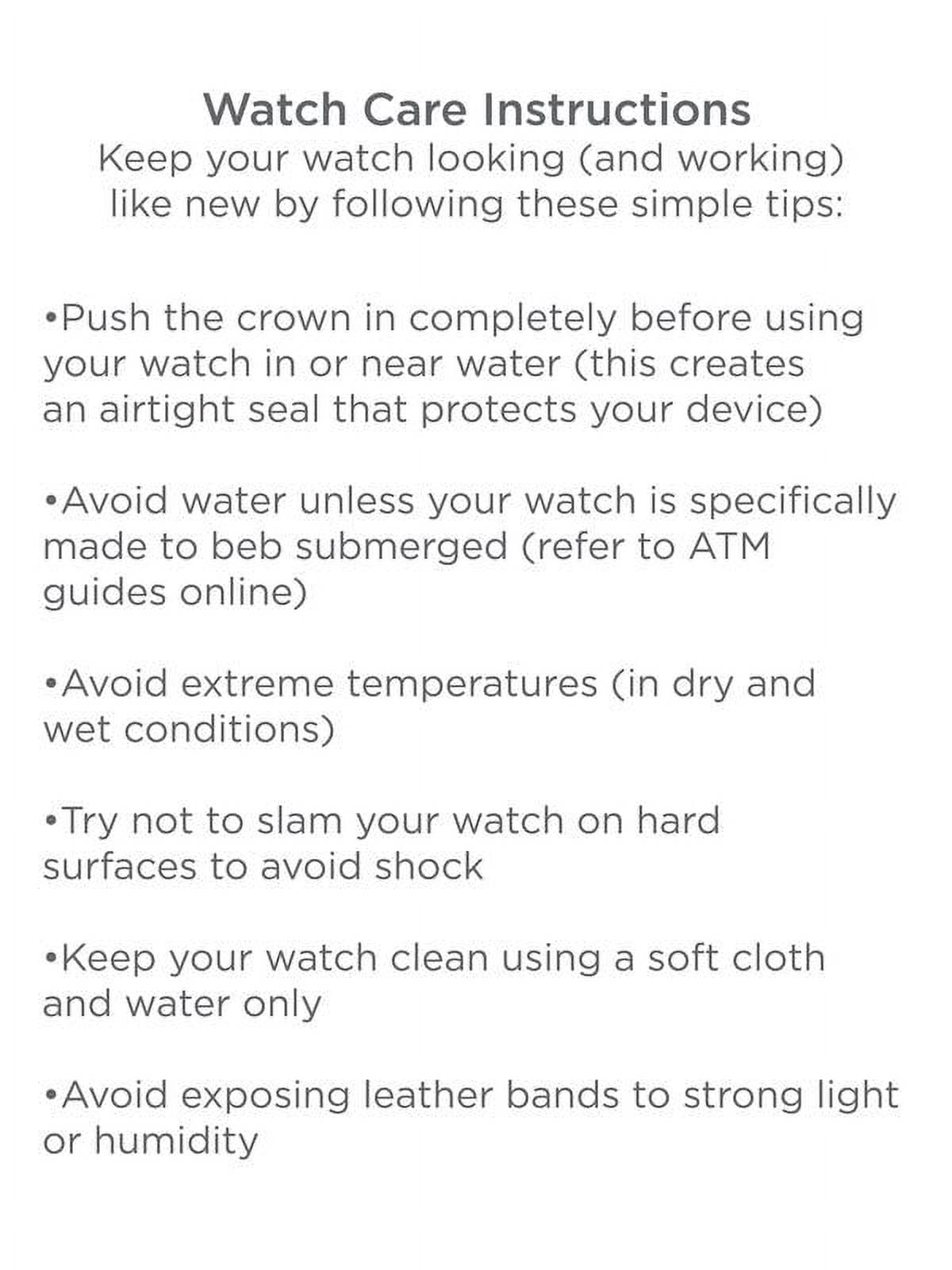 Relic watch instructions clearance