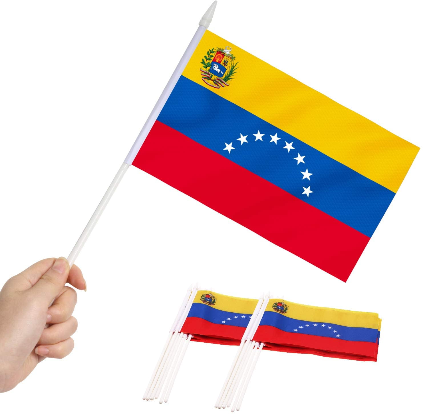 Venezuela Venezuelan 3' x 5' Flag w Grommets to Hang Pride Country Soccer Banner 
