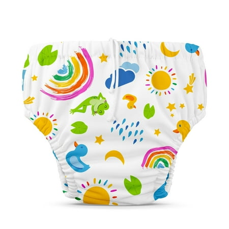 Charlie Banana Reusable Swim Diaper Drawstring Multicolor Hello Sunshine Size l - 1 Pack - 0.22 lb