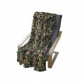 thumbnail image 3 of Botanical Soft Flannel Fleece Throw Blanket, Vintage Design Summer Flourishes Petals Buds Spring Meadow, Cozy Plush for Indoor and Outdoor Use, 50" x 70", Charcoal Grey and Multicolor, by Ambesonne, 3 of 5