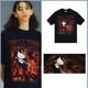 thumbnail image 3 of Camiseta Kawaii Hello Kitty Anime Sanrio Y2K algodón puro manga corta moda calle americana Retro suelta amantes Top, 3 of 4