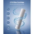 thumbnail image 2 of KFFKFF Whole House Water Filter Replacement Cartridge, 4.5" x 20" CTO Carbon Block, Replacement Filter for 3-Stage Whole Home Water Filtration System, Reduce Chlorine, Bad Taste, Odor, 2 Pack, 2 of 9