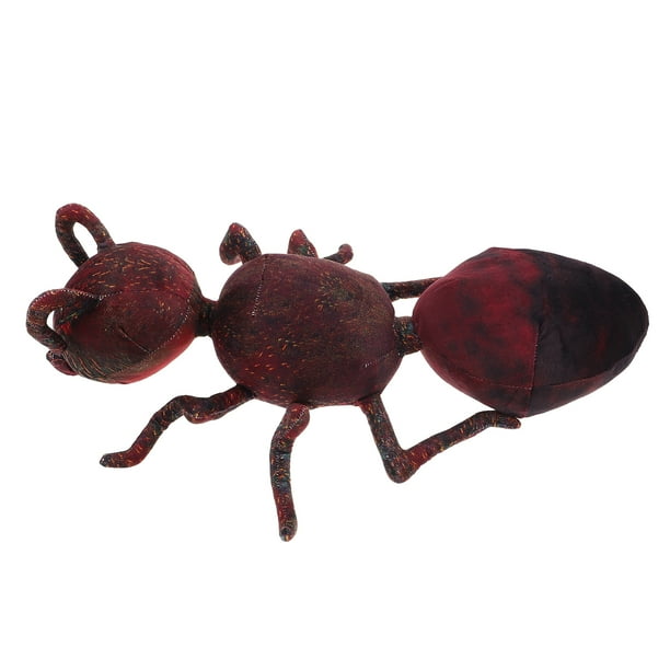 Hormigas de peluche realistas, almohada decorativa de insectos, cojín para el hogar y la oficina