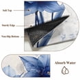 thumbnail image 6 of Round Rugs 5Ft, Blue Spring Floral Round Area Rug Washable Indoor Throw Carpet, Summer Botanical Wildflower Garden Soft Non Slip Circle Rug for Cabinet Bathroom Home Decor Aesthetic, 6 of 8