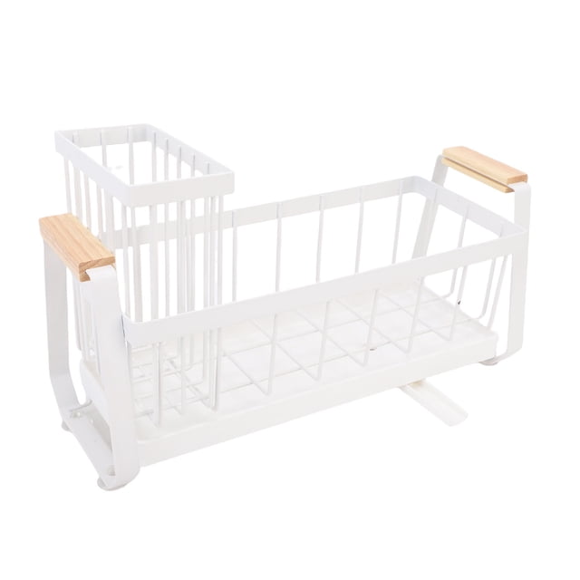 Soporte De Esponja, Organizador De Caddy De Fregadero De Acero Al Carbono, Soporte De Esponja De Encimera De Cocina, Soporte De Cepillo De Soporte De Fregadero De