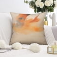 thumbnail image 3 of Watercolor Pastel Abstract Grunge with Paint Splatter Orange and Blue Throw Pillow Covers 18 X 18 Inch, Set Of 2, Linen Study Sofa Cushion Cover Indoor Living Room Home Decor, 3 of 7