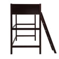thumbnail image 7 of Loft Bed with Removable Ladder and Safety Guardrails,Twin Size Loft Bed Frame with Solid Wood Slats Support and Large Underbed Space for Kids Teens Adults,No Box Spring Needed, Espresso, 7 of 7