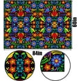 thumbnail image 3 of Mexican Cinco de Mayo Tablecloth Mexico Let''s Fiesta Party Decoration Dia De Los Muertos Floral Home Kitchen Dining Room Decor-60×84inches, 3 of 5