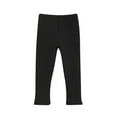 thumbnail image 2 of CheerKidz Girls'Solid Color Mid Waist Leggings Long Pants Warm and Thick Spring Fall Pants for Ages 1-10Years,Great for Outdoor Activities and Indoor Comfort(Black,2-4 Years), 2 of 3