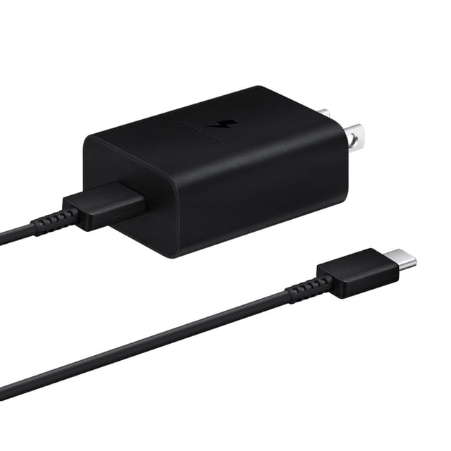 Cargador con cable Celular Samsung 15W PD 2.0 Carga Super Rápida Negro