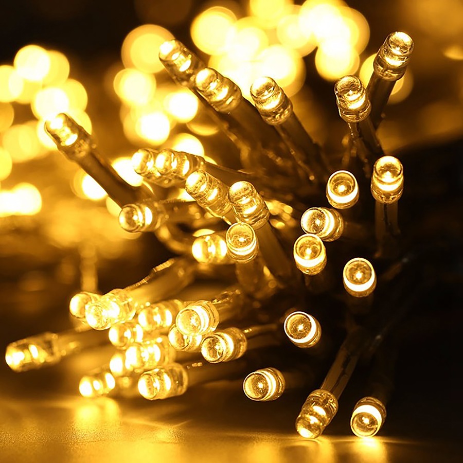 SEGMART LED String Lights, 49.21ft 1500 LED Fairy Lights w/8 Lighting Modes, Waterproof Christmas Decorations String Lights for Indoor Outdoor Wall Decorations, Plug-in String Lights, White, S8169 - image 2 of 8