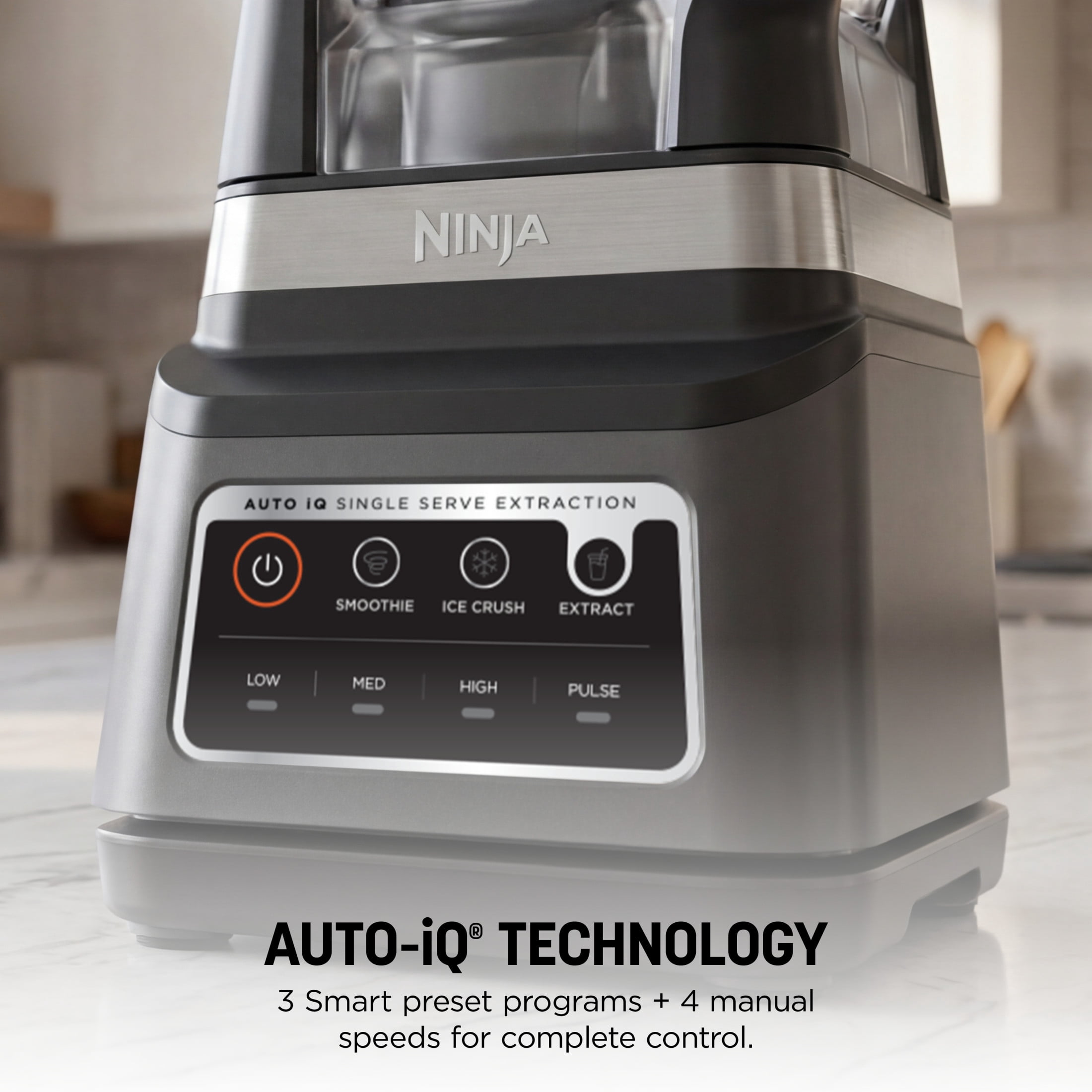 Ninja Professional Plus DUO Bender, 1400 Peak Watts, 3 Auto-IQ Programs for Smoothies, Frozen Drinks & Nutrient Extractions, 72-oz.* Total Crushing Pitcher & (2) 24 oz. To-Go Cups, BN751 Dark Grey