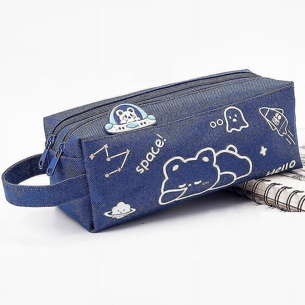 Veeki Estuche para lápices de gran capacidad, oficina, universidad, escuela, almacenamiento grande, bolsa de alta capacidad, estuche, organizador, adolescente, niña, niño, hombre, mujer
