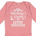 thumbnail image 4 of Inktastic Mommy and Daddy Little Valentine Boys or Girls Long Sleeve Baby Bodysuit, 4 of 5