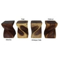 thumbnail image 4 of Haussmann ® Big Twist Wood Stool Table 14 in SQ x 20 in H Antique Oak Oil - 14" x 14" x 20", 4 of 9