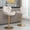Beige, variant on Swivel Kitchen High Bar Chairs with Golden Base Velvet Bar Stool Chair Height Adjustable Counter Chair with Back Swivel Barstool with Footrest for Kitchen Dining Room (Set of 2)