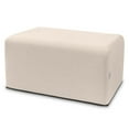 thumbnail image 3 of Jaxx Monroe Large Rectangular Foam Ottoman / Coffee Table, (36 x 18), Mist Light Grey, 3 of 6