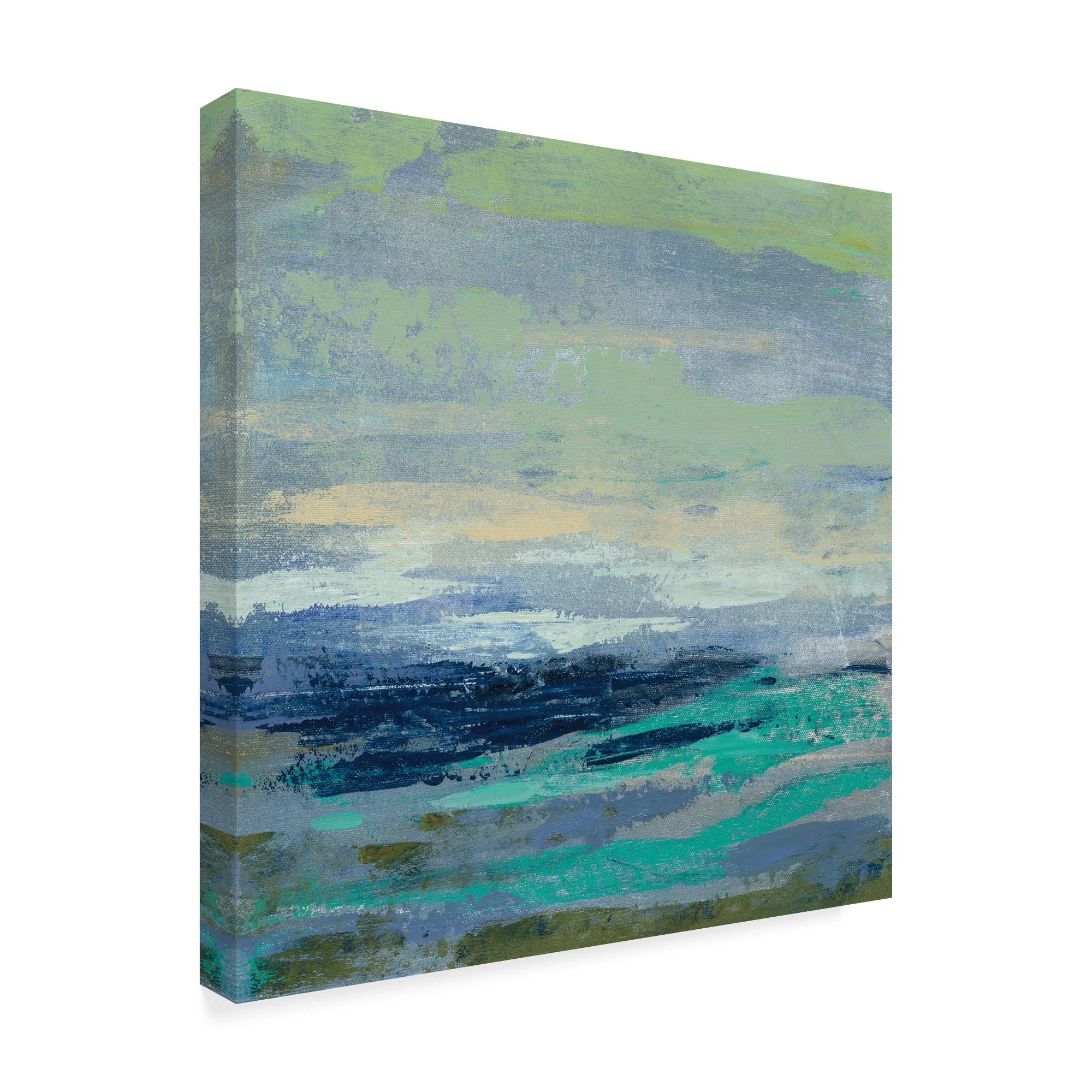 Trademark Fine Art 'Teal Wave I' Canvas Art by Silvia Vassileva