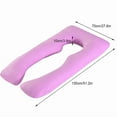 thumbnail image 2 of Eurhowing Large Body Pillow, Full Body Pillow for Side Sleeper, Long Bed Pillow with Detachable Cover for Adults, Hypoallergenic Cooling Fabric (47in, Purple), 2 of 8