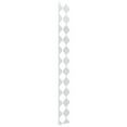 thumbnail image 4 of Ekena Millwork 94"H x 1/8"T Marrakesh Adjustable Acrylic Decorative Slat Wall Panel Kit, White (contains 11 Slats + 1 Straight Edge Starter Slat), 4 of 11
