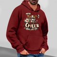 thumbnail image 1 of Xihbxyly Sudadera Ligera y Transpirable para Hombre, Corte Tridimensional, Tecnología de Absorción Rápida Del Sudor, Ideal para Gimnasio, Ciclismo y Running, con Estampado Navideño., 1 of 5