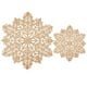 thumbnail image 3 of Juego Posavasos 4 Cubiertos Aislados Tapete Copo Nieve Mesa para Festivales (dorado), 3 of 9