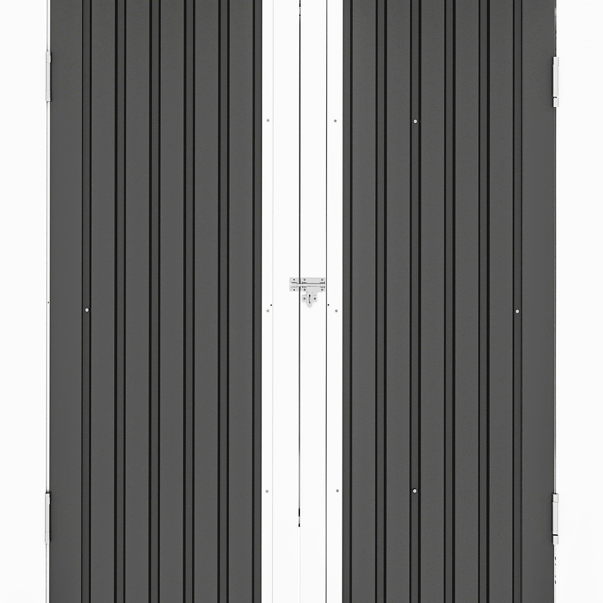 Uforic 9x4 FT Outdoor Storage Shed with Acrylic Windows, Secure Access Lock for Bike Garden Patio Dark Gray