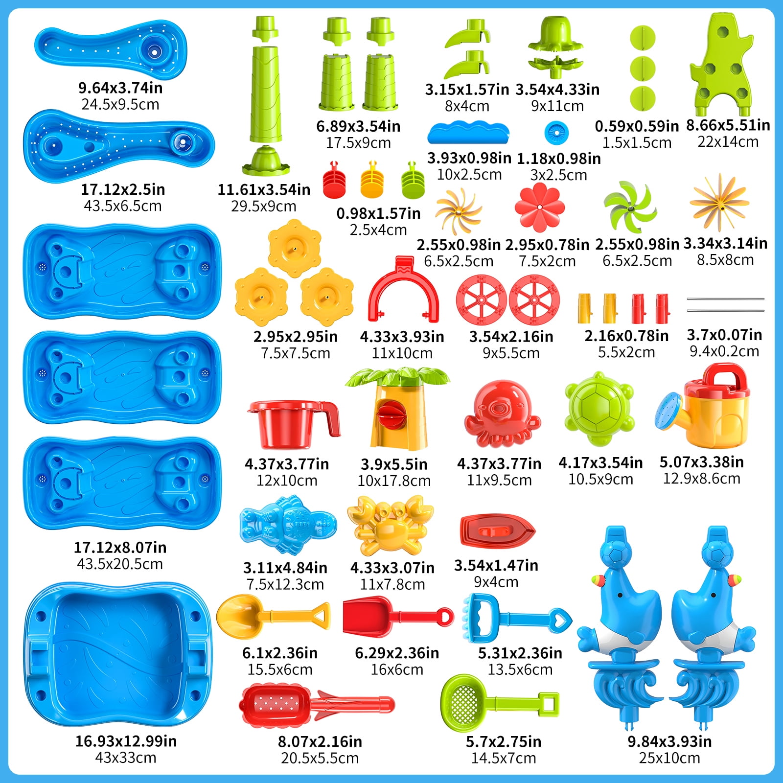 Dinosaur Planet Kids Sand Water Table, Sandbox Table Kids Activity Sensory Play Table Summer Outdoor Toys Boys Girls Gift(Random Color)