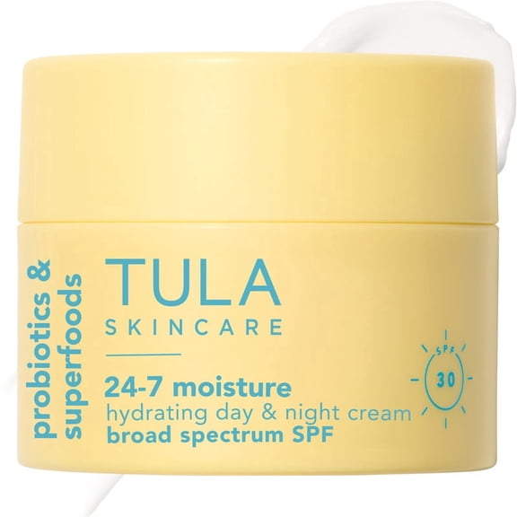 TULA Skin Care 24-7 Hydrating Day Cream SPF Moisturizer for Face with SPF 30, 1.5 oz.