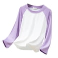 thumbnail image 6 of ZTKWD Boys Raglan T Shirts Long Sleeve Kids Crewneck Color Block Casual Tops Tees 2-12 Years School Spring, 6 of 9