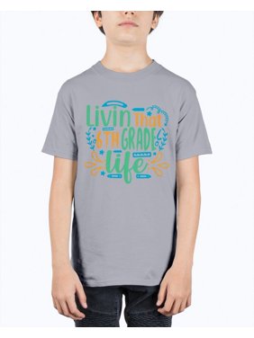 Gray Tshirt Unlimited Big Boys Back To School Shirts Tops Walmart Com - male high school uniform shirt roblox