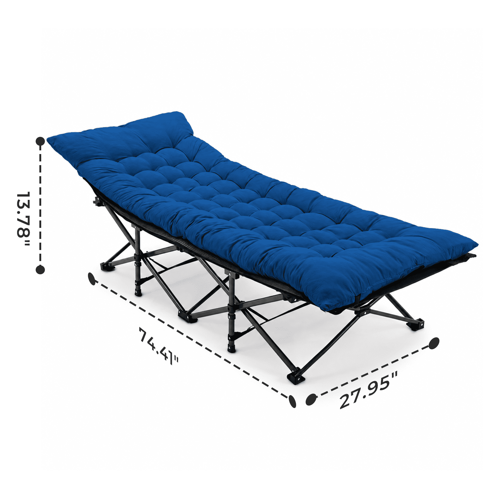 Alvantor Camping Cot, Folding Camping Cots /Mattress for Adults, Portable Sleeping Cot with Carry Bag, Portable Heavy Duty 74"x28" Bed