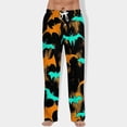 thumbnail image 2 of Trgacdwlo Halloween Pajama Pants Mens Cute Pumpkin Graphics Pj Pants Men Elastic Waist Drawstring Fall Winter Lounge Pants for Men, 2 of 7