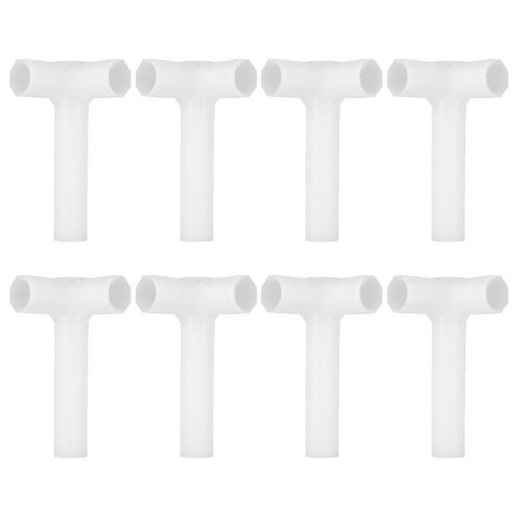Uxcell Shoe Rack Connector Parts, 13mm Inner Diameter for Repair Wardrobe 3 Way 8 Pcs