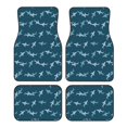 thumbnail image 1 of Honeii Cute Shark Print Car Foot Mat Four-Piece Set - Front & Rear Universal Car Floor Mats for SUVs, Trucks, Sedans, 1 of 7
