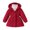 P121 Red, variant on Tfken Hoodie Coat For Girls Winter Fall Fleece Button Lightweight Coats Baggy Casual Warm Children Comfortable Clothes Outerwear Size 3-4 Years Brown
