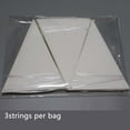 thumbnail image 7 of 3Pcs 24Ft Pure White Pre-Strung Felt Hanging Pennant Banners Triangle Flag Bunting Garland Backdrop for Birthday Wedding Bridal Baby Shower Home Nursery Outdoor Garden Festivals Decoration, 7 of 7