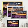 thumbnail image 4 of Designart 'Dramatic Clouds and Sunrise Over Lavender Field X' Farmhouse Framed Art Print, 4 of 4